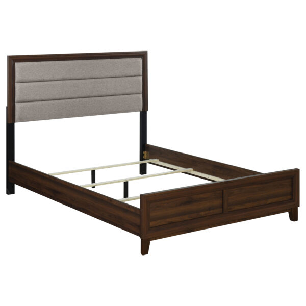 Welsley 50-inch Upholstered Bed Walnut - Image 2