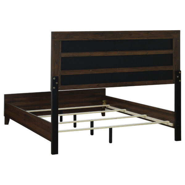 Welsley 50-inch Upholstered Bed Walnut - Image 4