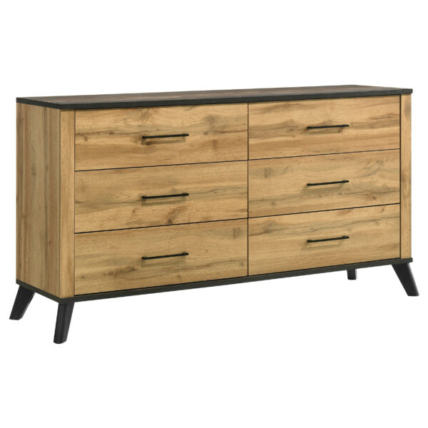 Kaywood 4-piece Eastern King Bedroom Set Natural Pine - Image 7