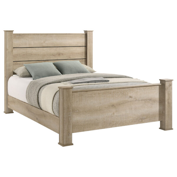 Oakglen 55-inch Panel Bed Weathered Oak - Image 3