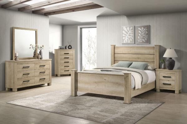Oakglen 55-inch Panel Bed Weathered Oak - Image 7