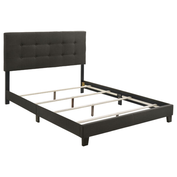 Mapes Upholstered Panel Bed Charcoal - Image 4