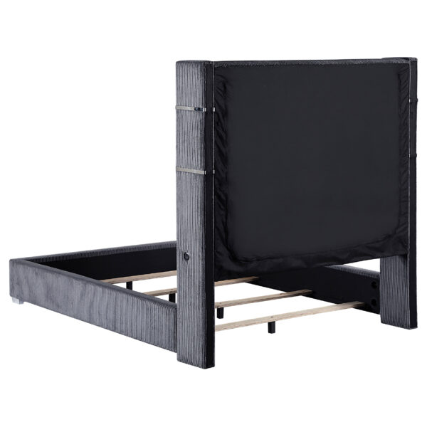 Tisdall Upholstered Cal King Flame Visualizer Bed - Image 4