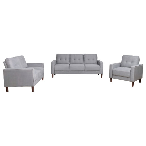 Bowen 3-piece Upholstered Track Arm Tufted Sofa Set - Image 2