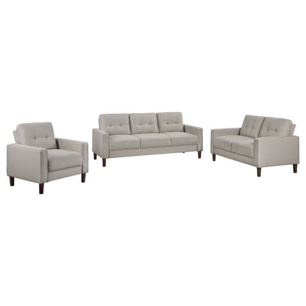 Bowen 3-piece Upholstered Track Arm Tufted Sofa Set - Image 3