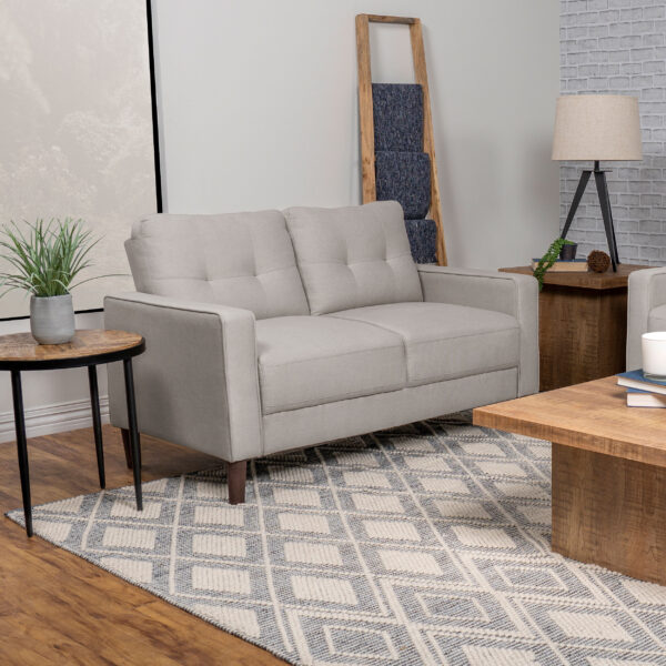 Bowen Upholstered Track Arm Tufted Loveseat - Image 5