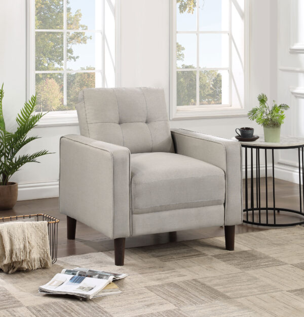 Bowen Upholstered Track Arm Tufted Accent Chair - Image 6