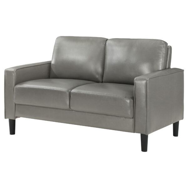 Ruth Fabric Upholstered Track Arm Loveseat - Image 5