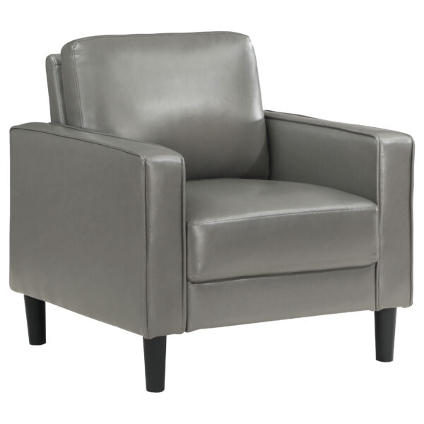 Ruth Fabric Upholstered Track Arm Accent Chair Rust - Image 7