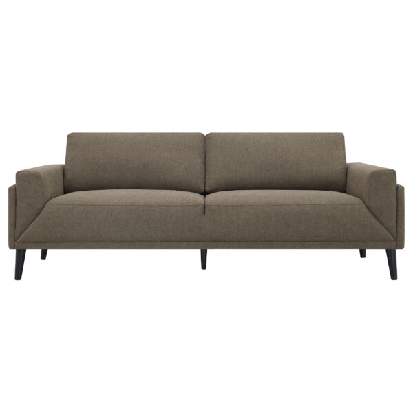 Rilynn Upholstered Track Arm Sofa Brown - Image 5