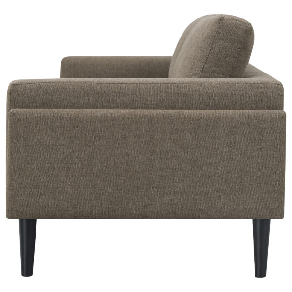 Rilynn Upholstered Track Arm Sofa Brown - Image 4