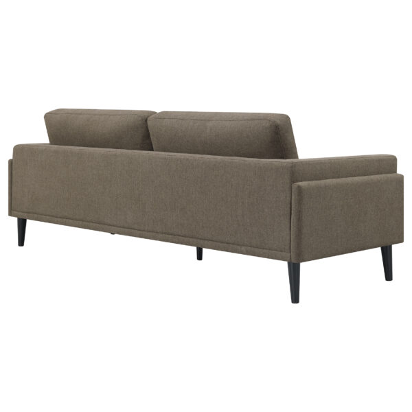 Rilynn Upholstered Track Arm Sofa Brown - Image 3