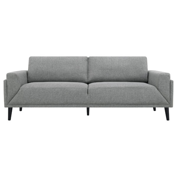 Rilynn Upholstered Track Arm Sofa Brown - Image 8