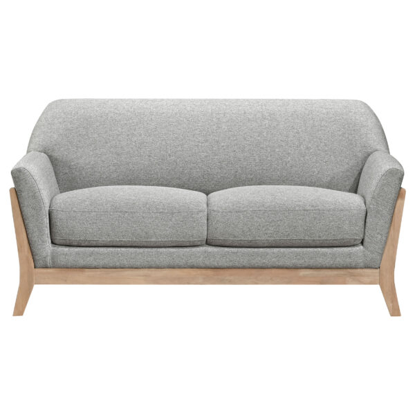Vaughn Fabric Upholstered Flared Arm Loveseat - Image 3