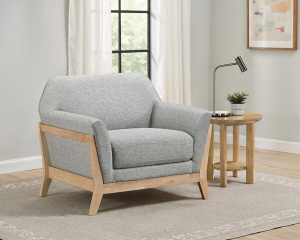 Vaughn 3-piece Fabric Upholstered Flared Arm Sofa Set - Image 8