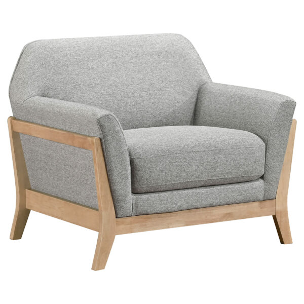 Vaughn 3-piece Fabric Upholstered Flared Arm Sofa Set - Image 7