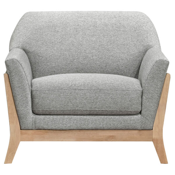 Vaughn Fabric Upholstered Flared Arm Accent Chair - Image 3