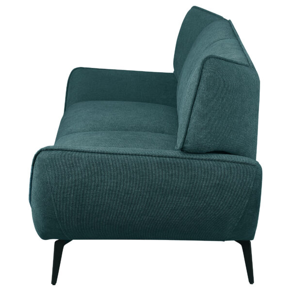 Acton Upholstered Flared Arm Sofa Teal Blue - Image 3
