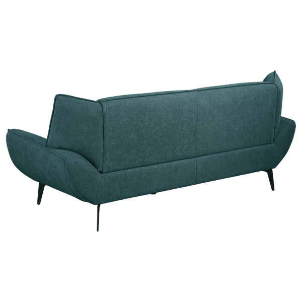 Acton Upholstered Flared Arm Sofa Teal Blue - Image 4