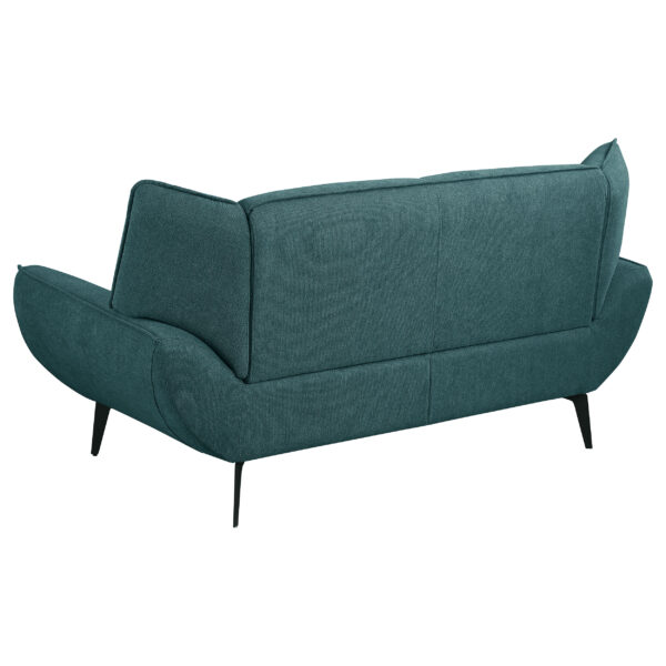 Acton Upholstered Flared Arm Loveseat Teal Blue - Image 4