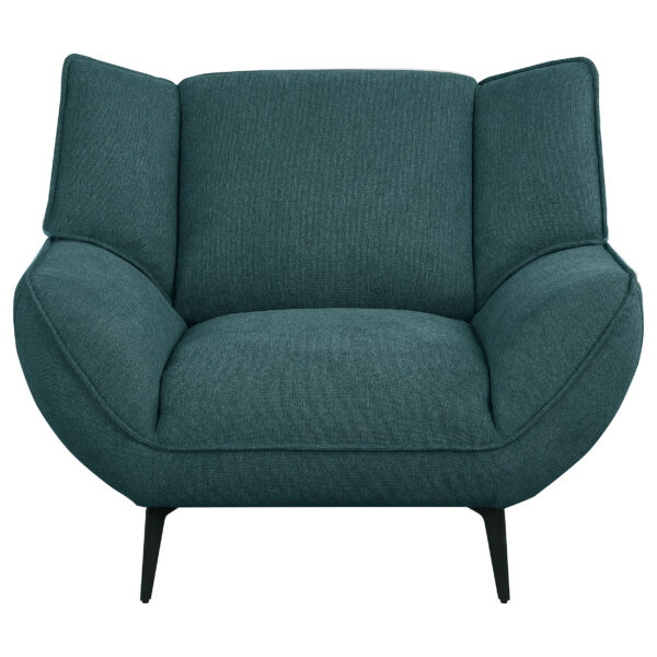 Acton 3-piece Upholstered Flared Arm Sofa Set Teal Blue - Image 7