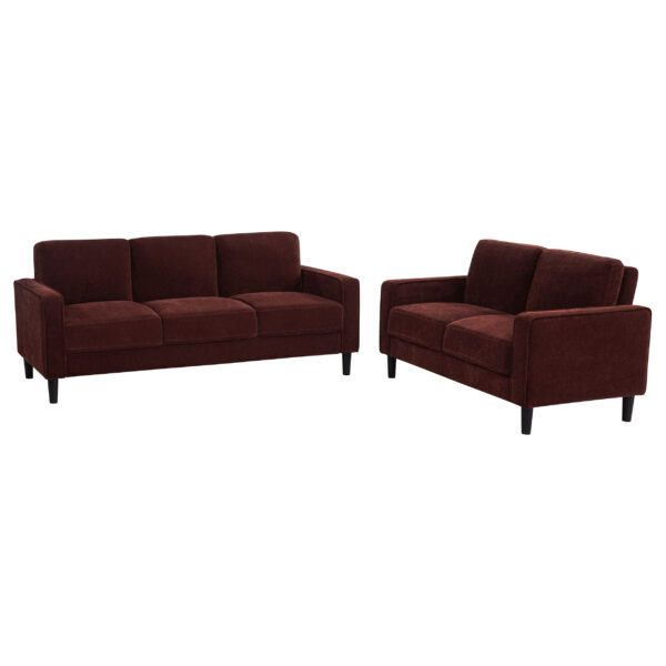 Ruth 2-piece Fabric Upholstered Track Arm Sofa