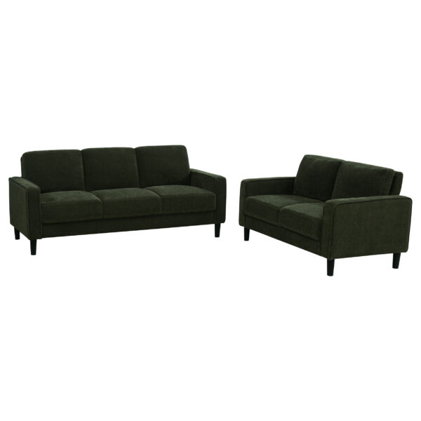 Ruth 2-piece Fabric Upholstered Track Arm Sofa - Image 2