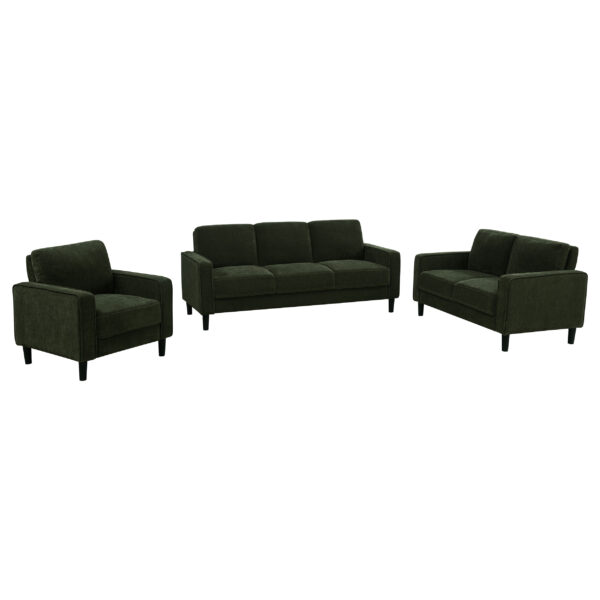 Ruth 3-piece Upholstered Track Arm Sofa Set - Image 2