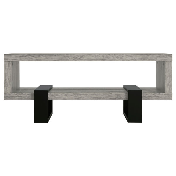 Dinard Engineered Wood Coffee Table Grey Driftwood - Image 3
